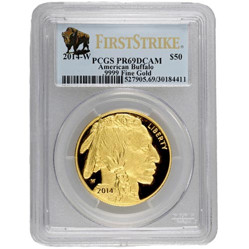 2014-W 1 oz Proof American Gold Buffalo PCGS PR69 DCAM FS