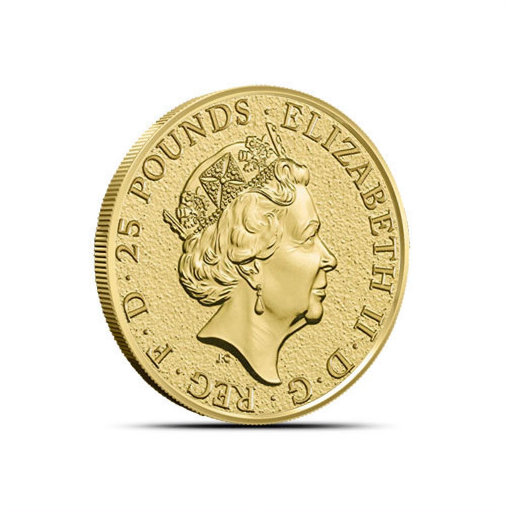 2017 1/4 oz British Gold Queen’s Beast Dragon Coin (BU)