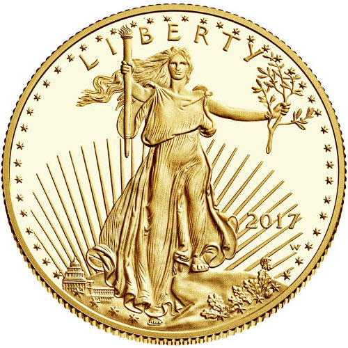 2017-W 1/2 oz Proof American Gold Eagle Coin (Box + CoA)