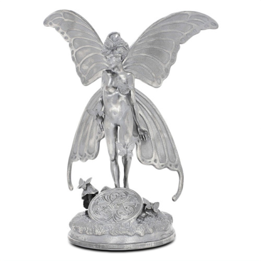 7 oz Antique Finish Gwen the Good Luck Fairy Silver Statue (New, Box + CoA)