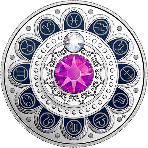 2017 1/4 oz Canadian Silver Zodiac Pisces Coin (Box + CoA)