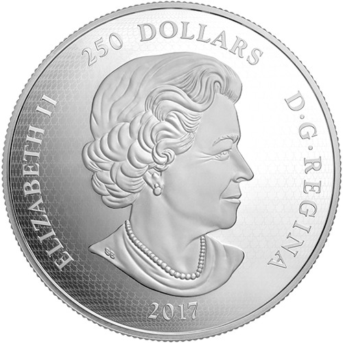 2017 1 Kilo Proof Canadian Silver In the Eyes of the Timber Wolf Coin (Box + CoA)