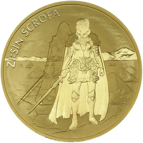 2019 1 oz South Korean Zi:Sin Scrofa Ghost Gold Medal