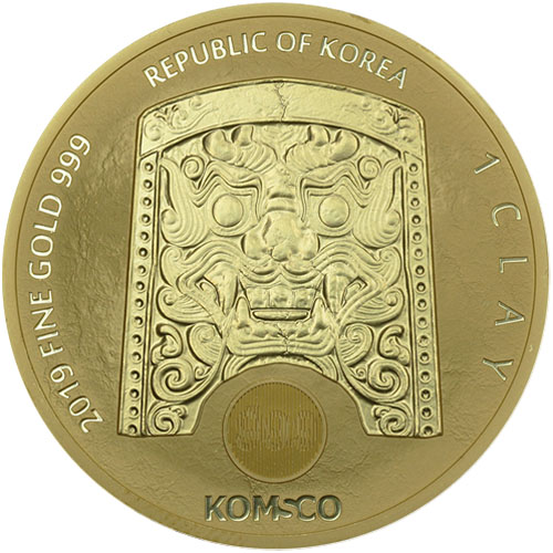 2019 1 oz South Korean Zi:Sin Scrofa Ghost Gold Medal