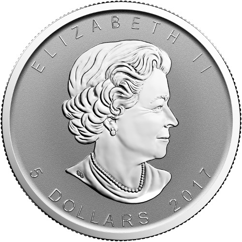 2017 1 oz Moose Privy Canadian Silver Maple Leaf Reverse Proof Coin