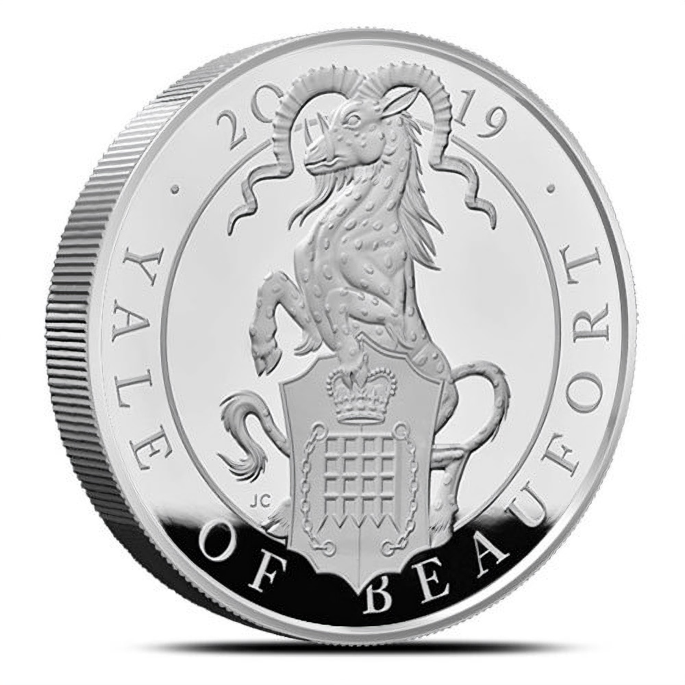 2019 1 Kilo Proof British Silver Queen's Beast Yale Coin (Box + CoA)