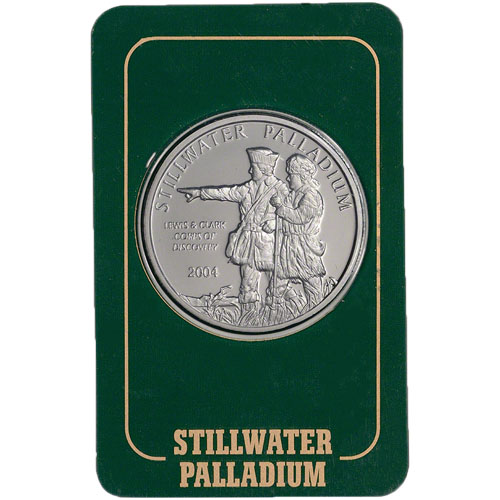 1 oz Johnson Matthey Stillwater Palladium Round