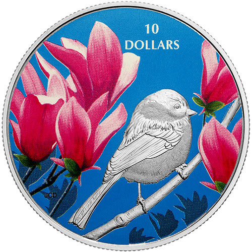 2017 1/2 oz Proof Canadian Silver Birds Among Nature's Colours: Chickadee Coin (Box + CoA)