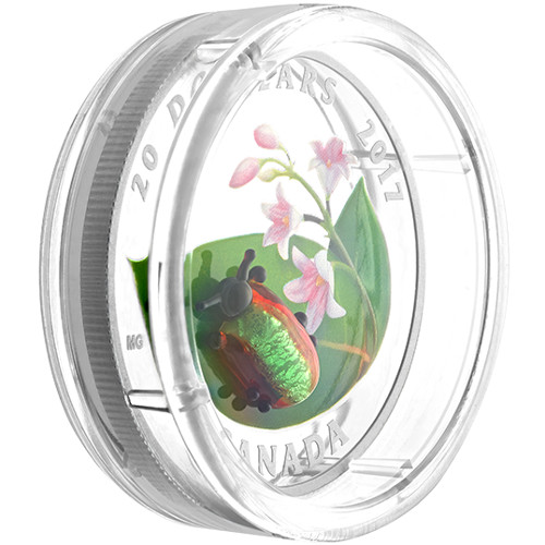 1298-2017-1-oz-Proof-Canadian-Silver-Venetian-Glass-Dogbane-Beetle-Coin-Box-CoA-3.jpg 2017 1 oz Proof Canadian Silver Venetian Glass Dogbane Beetle Coin (Box + CoA)