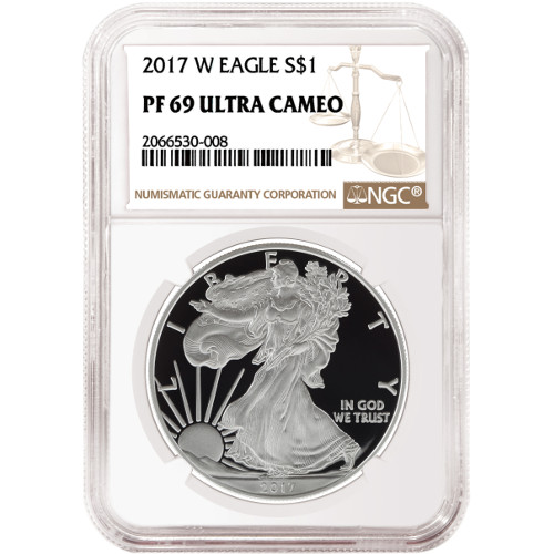 2017-W 1 oz Proof American Silver Eagle NGC PF69 UCAM