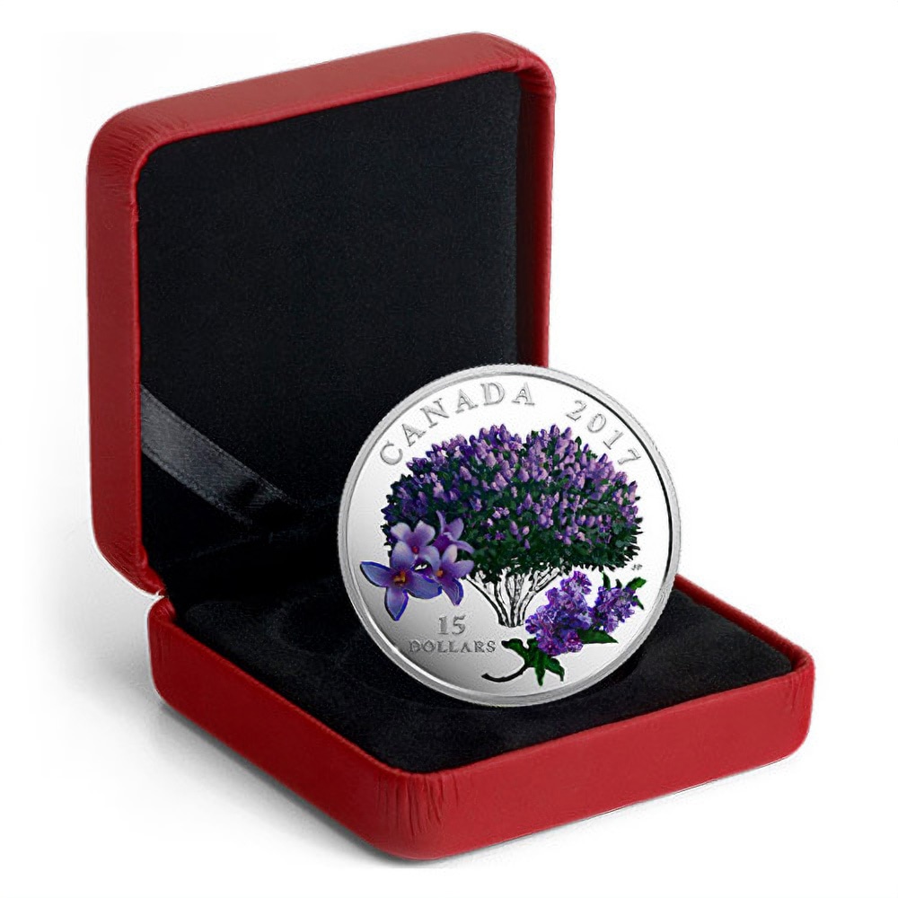 1304-2017-3-4-oz-Proof-Canadian-Silver-Celebration-of-Spring-Lilac-Blossoms-Coin-Box-CoA-3.jpg 2017 3/4 oz Proof Canadian Silver Celebration of Spring: Lilac Blossoms Coin (Box + CoA)