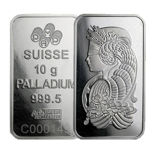 10 Gram Palladium Bar (Varied Condition, Any Mint)