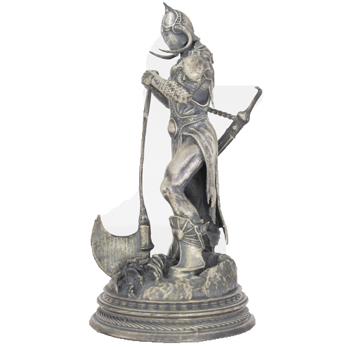 6 oz Antique Finish Frank Frazetta Legacy Collection Death Dealer Silver Statue (New, Box + CoA)