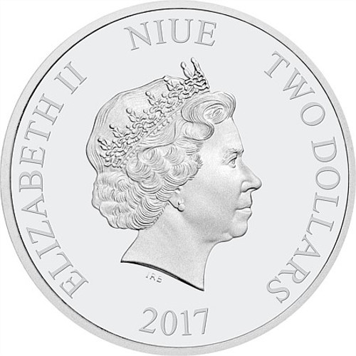 2017 1 oz Niue Silver Disney Cars Tow Mater Proof Coin (Box + CoA)