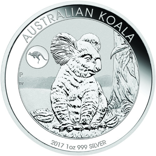 2017 1 oz Kangaroo Privy Australian Silver Koala Coin (BU)