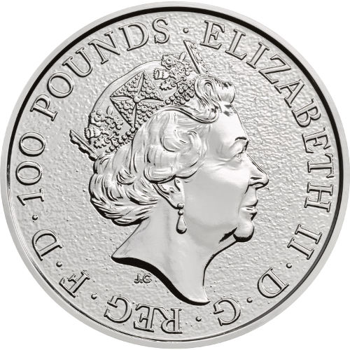 2017 1 oz British Platinum Queen's Beast Lion Coin