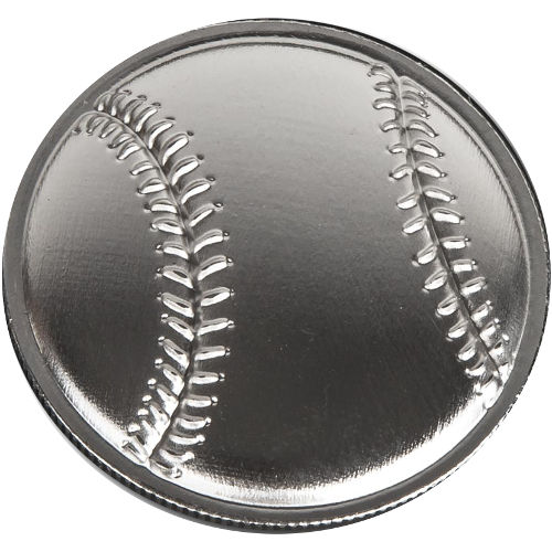2017 1 oz Monarch Domed Baseball Silver Round (New)