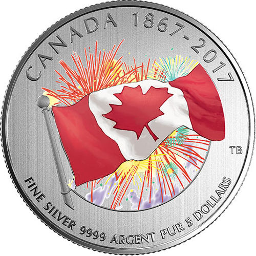 2017 1/4 oz Canadian Silver Proudly Canadian Coin (BU)