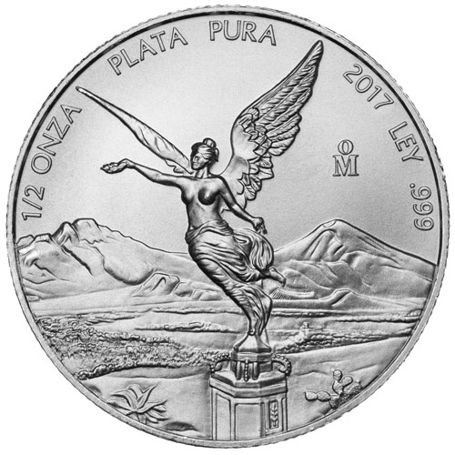 2017 1/2 oz Mexican Silver Libertad Coin (BU)