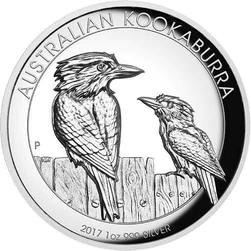 2017 1 oz Proof Australian Silver Kookaburra Coin (High Relief)