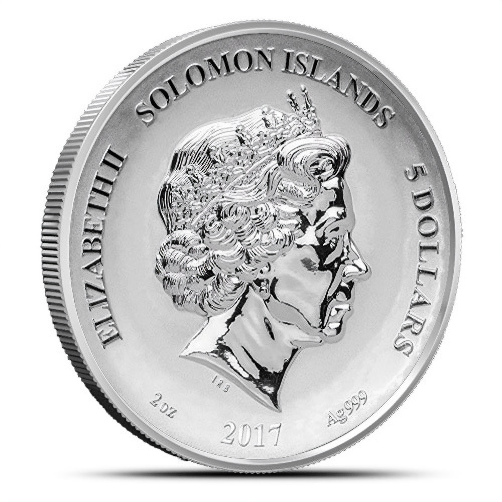 2017 2 oz Reverse Proof Solomon Islands Silver Legends and Myths Wizard Coin (Box + CoA)