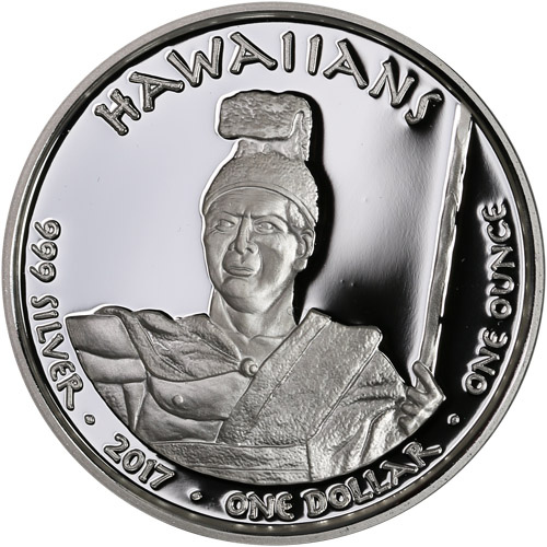 2017 1 oz Proof Hawaii Hawaiian Monk Seal Silver Coin