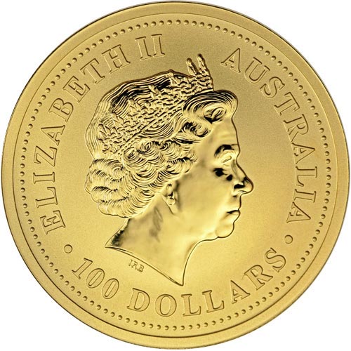2002 1 oz Australian Gold Lunar Horse Coin (BU)