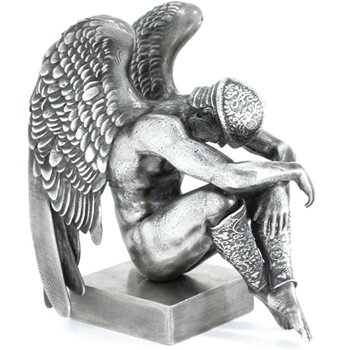 15 oz Antique Finish Volnus Silver Statue (New, Box + CoA)