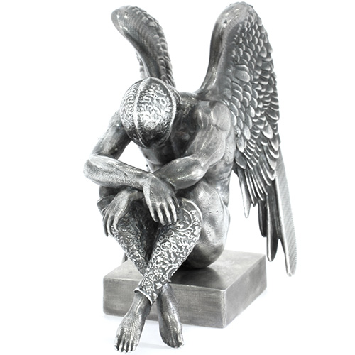 15 oz Antique Finish Volnus Silver Statue (New, Box + CoA)