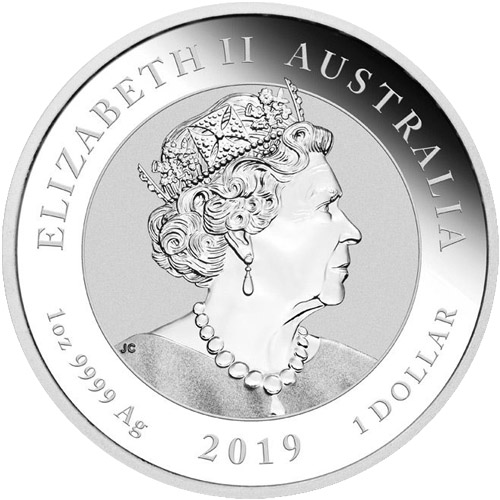 2019 1 oz Australian Anniversary of the Moon Landing Silver Coin (BU)