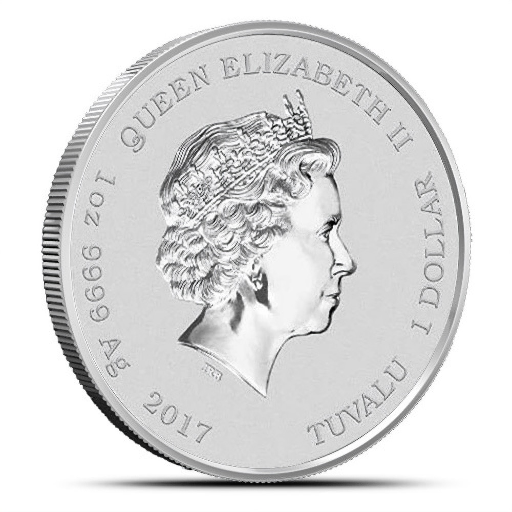 2017 1 oz Tuvalu Ghostbusters Slimer Silver Coin (Box + CoA)
