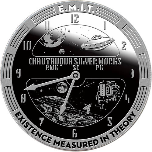 1 oz T.I.M.E. - E.M.I.T. Silver Round (T.I.M.E. Series #5, New, Proof Like)