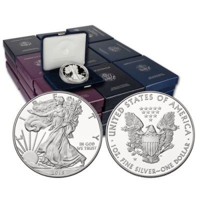 1986-2017 Proof American Silver Eagle 31-Coin Set (Box + CoA, No 2009s)