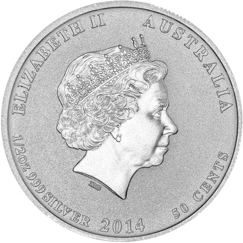 2014 1/2 oz Texas-Australia Sister Cities Silver Coin (New)