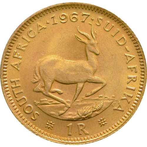 1 Rand South African Gold Coin (AU)