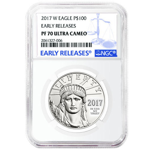 2017-W 1 oz Proof American Platinum Eagle Coin NGC PF70 UCAM ER