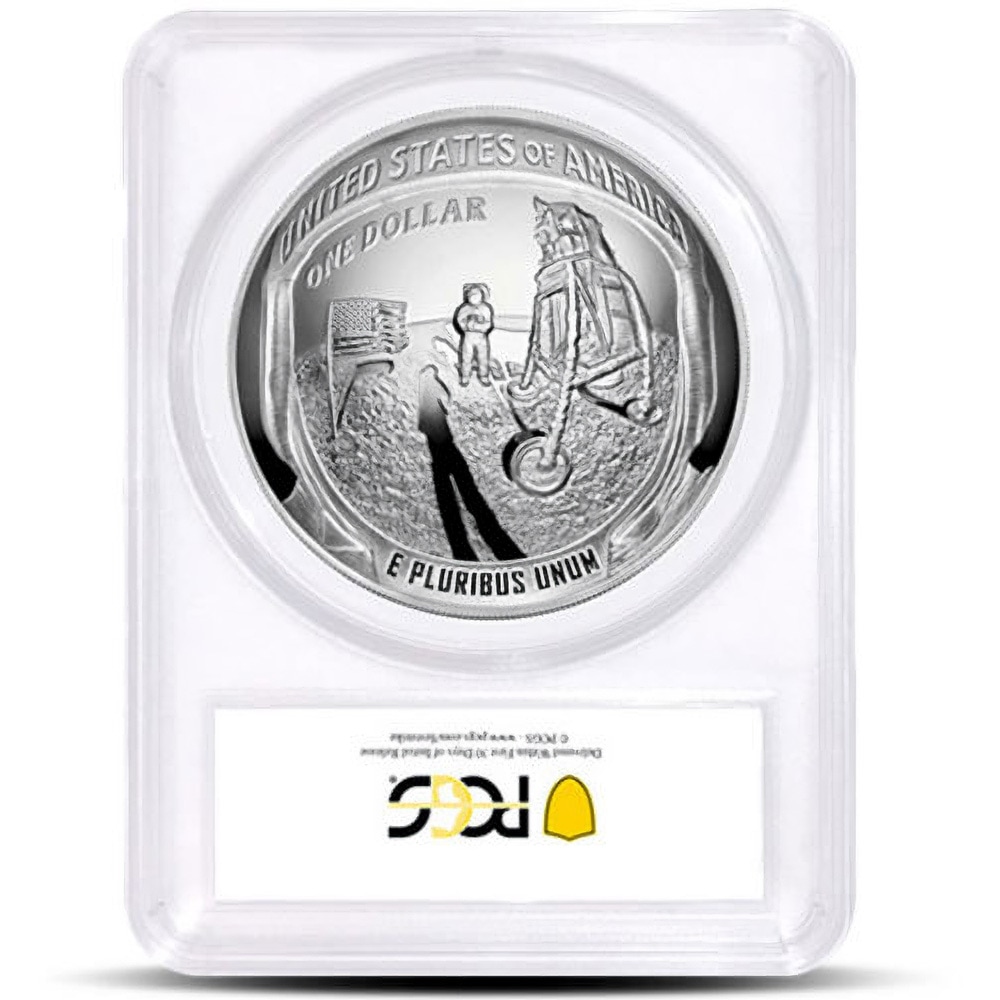 2019 5 oz Proof American Apollo 11 50th Anniversary Silver Coin PCGS PR70 FS