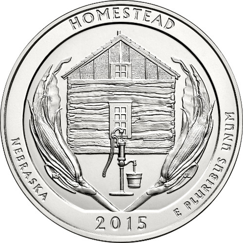 2015 5 oz ATB Homestead Silver Coin NGC MS69 DPL ER