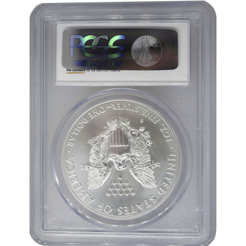 2011-S 1 oz Burnished American Silver Eagle Coin PCGS MS70 25th Anniversary