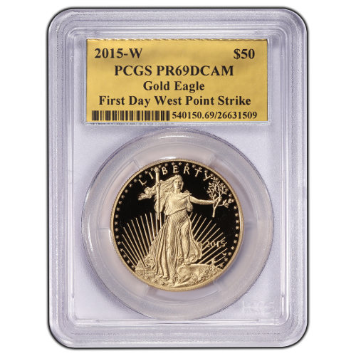 2015-W 1 oz Proof American Gold Eagle Coin PCGS PR69 DCAM (Gold Foil)