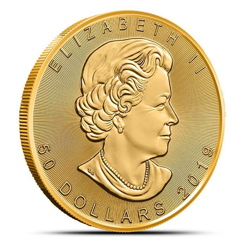 2019 1 oz Canadian Gold Incuse Maple Leaf Coin (BU)