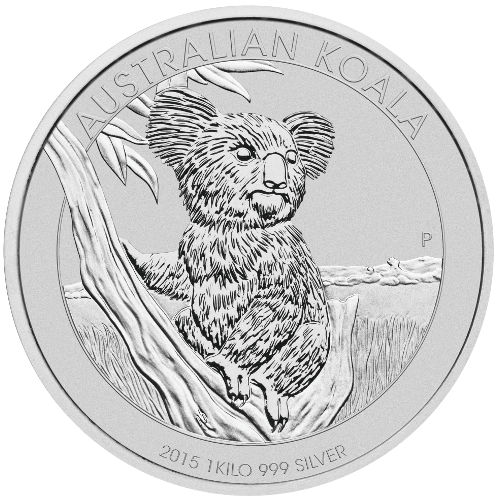 2015 1 Kilo Australian Silver Koala Coin (BU)