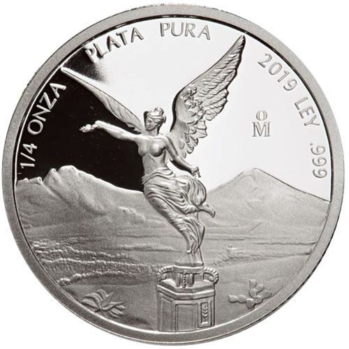 2019 1/4 oz Proof Mexican Silver Libertad Coin (In Capsule)