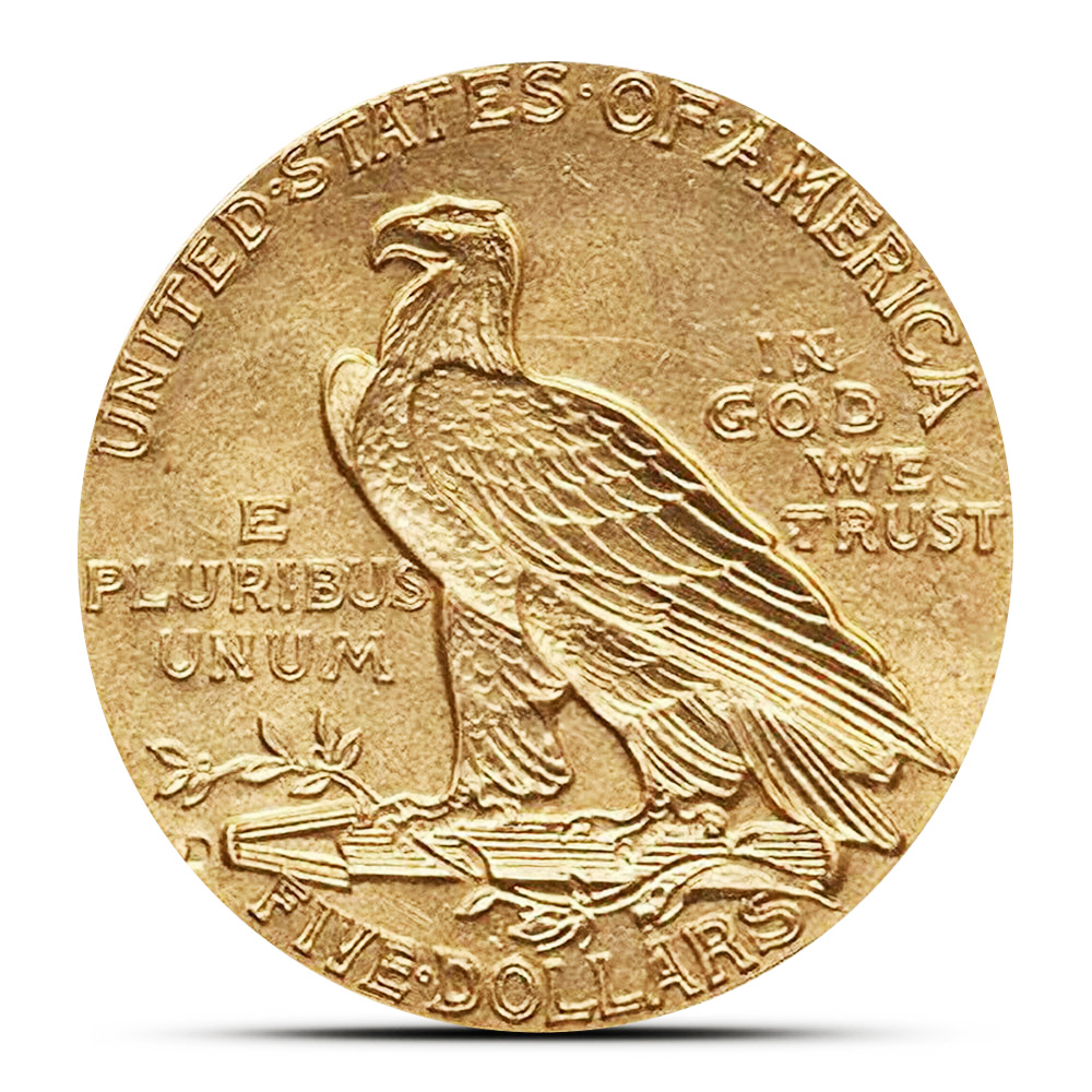 Pre-33 $5 Indian Gold Half Eagle Coin (BU)