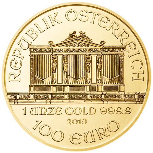 2019 1 oz Austrian Gold Philharmonic Coin (BU)