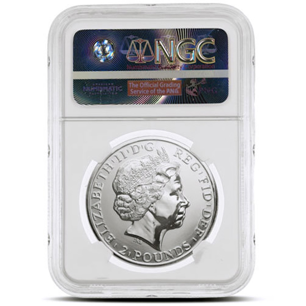 2015 1 oz British Silver Lunar Year of the Sheep Coin NGC MS69