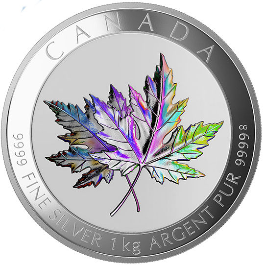 2015 1 Kilo Proof $250 Canadian Maple Leaf Forever Silver Coin