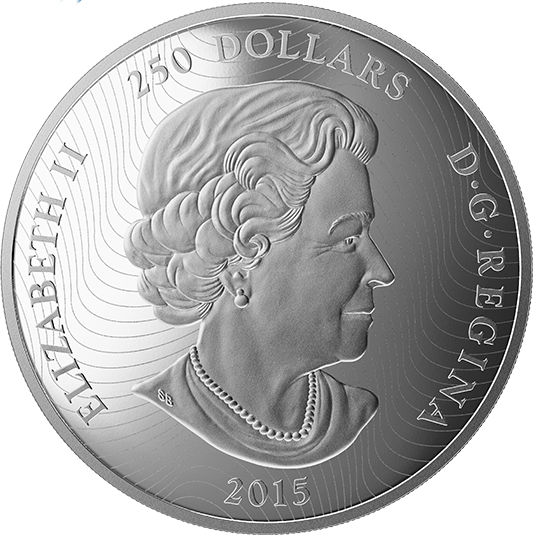 2015 1 Kilo Proof $250 Canadian Maple Leaf Forever Silver Coin