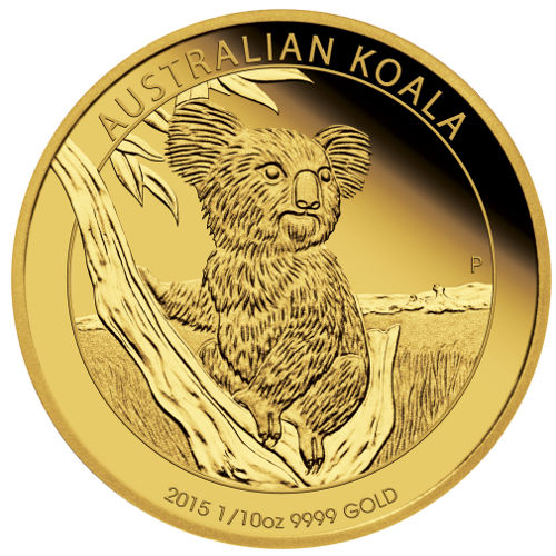2015 1/10 oz Proof Australian Gold Koala Coin