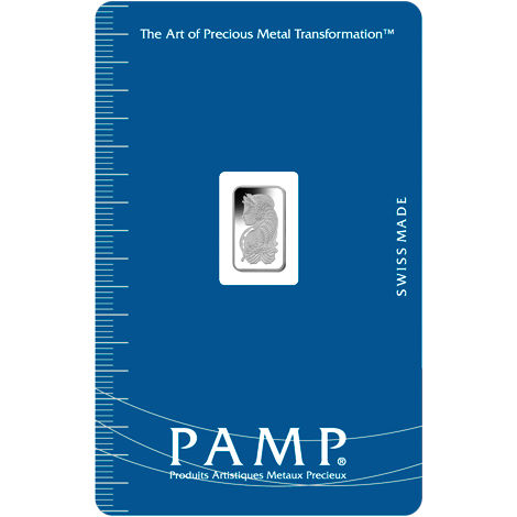 1 Gram PAMP Suisse Fortuna Platinum Bar (New w/ Assay)